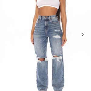 Fashion Nova Go Off Boyfriend Distressed Jeans